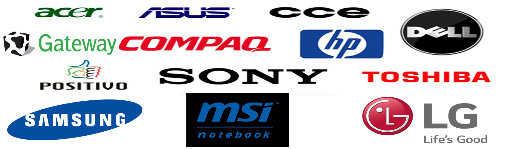 conserto notebook cce dell lg sony acer hp samsung asus